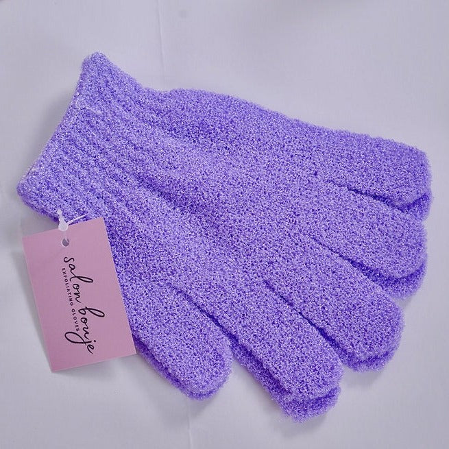 Exfoliating gloves