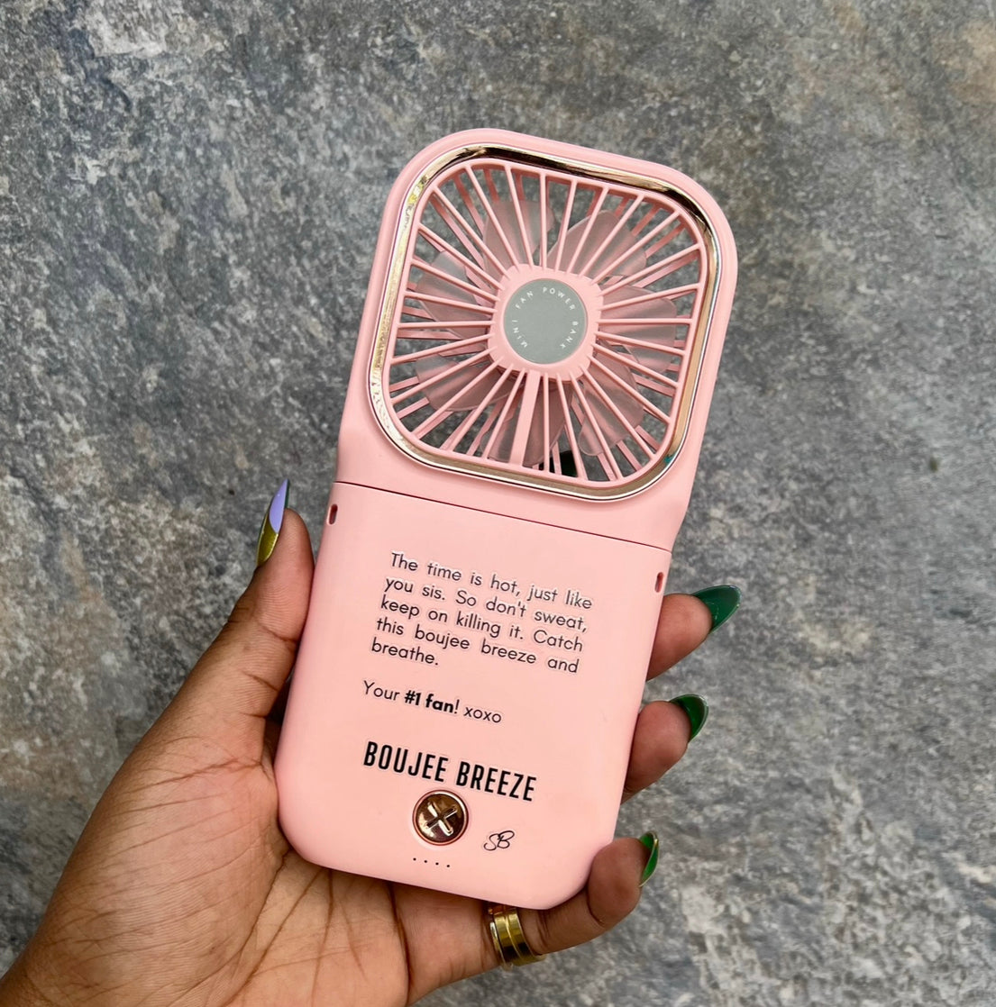 Portable Fan and Phone Charger