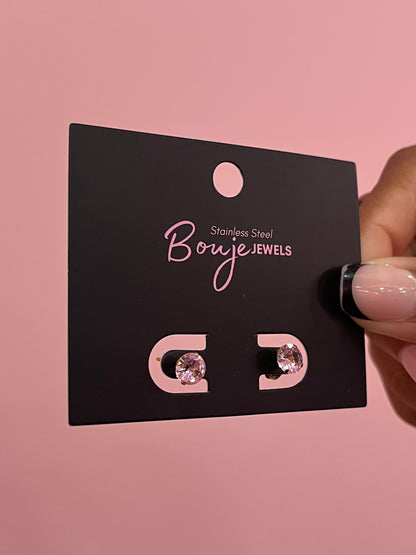 Bouje Jewels: Pink Studs