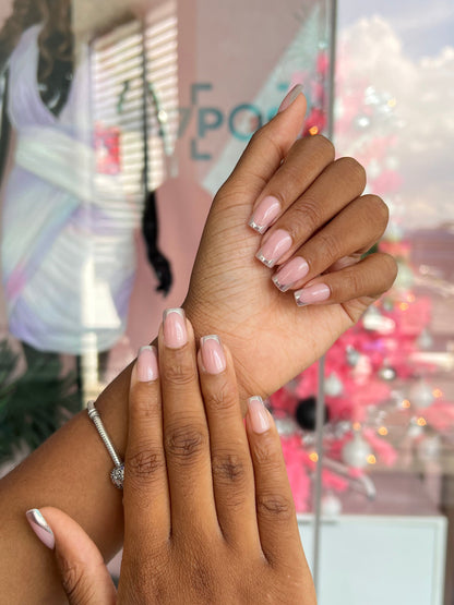 Gel Supreme: Silver Tips