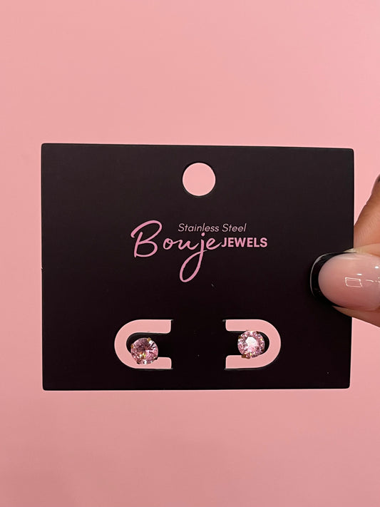 Bouje Jewels: Pink Studs