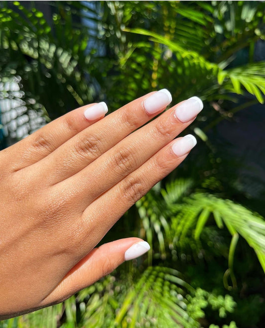 Gel Supreme: French Milk Press On Nails
