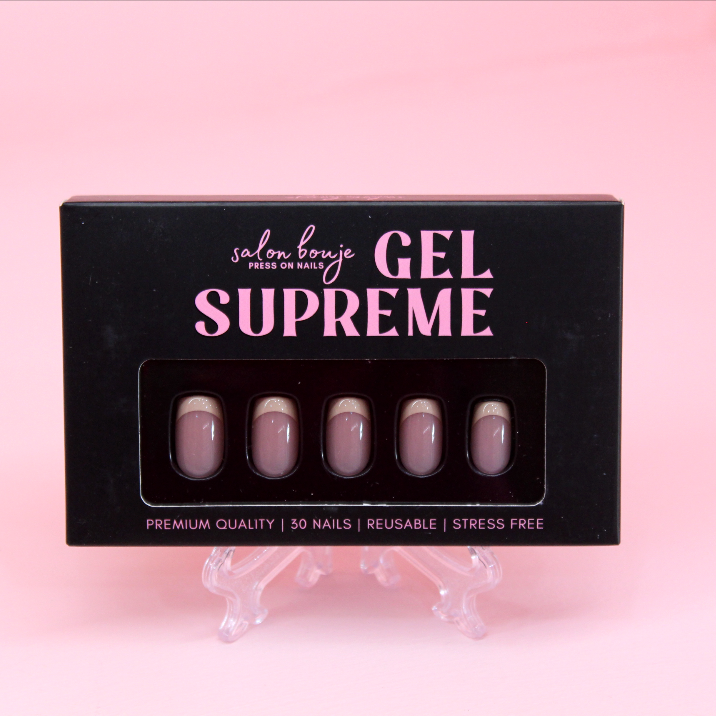 Gel Supreme: Nude French Press On Nails