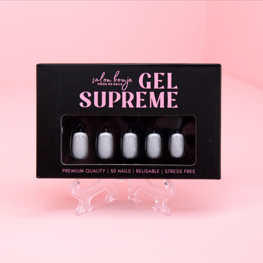 Gel Supreme: French Milk Press On Nails